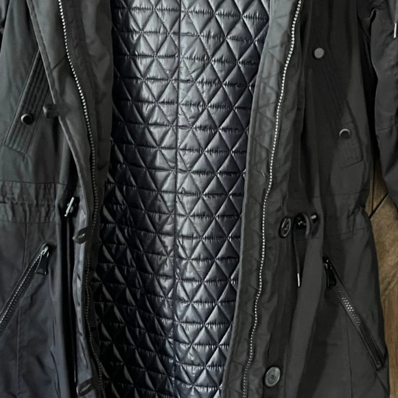 Marc New York Black Button Up/Zippered Hooded Utility Jacket Size Small - Picture 3 of 8